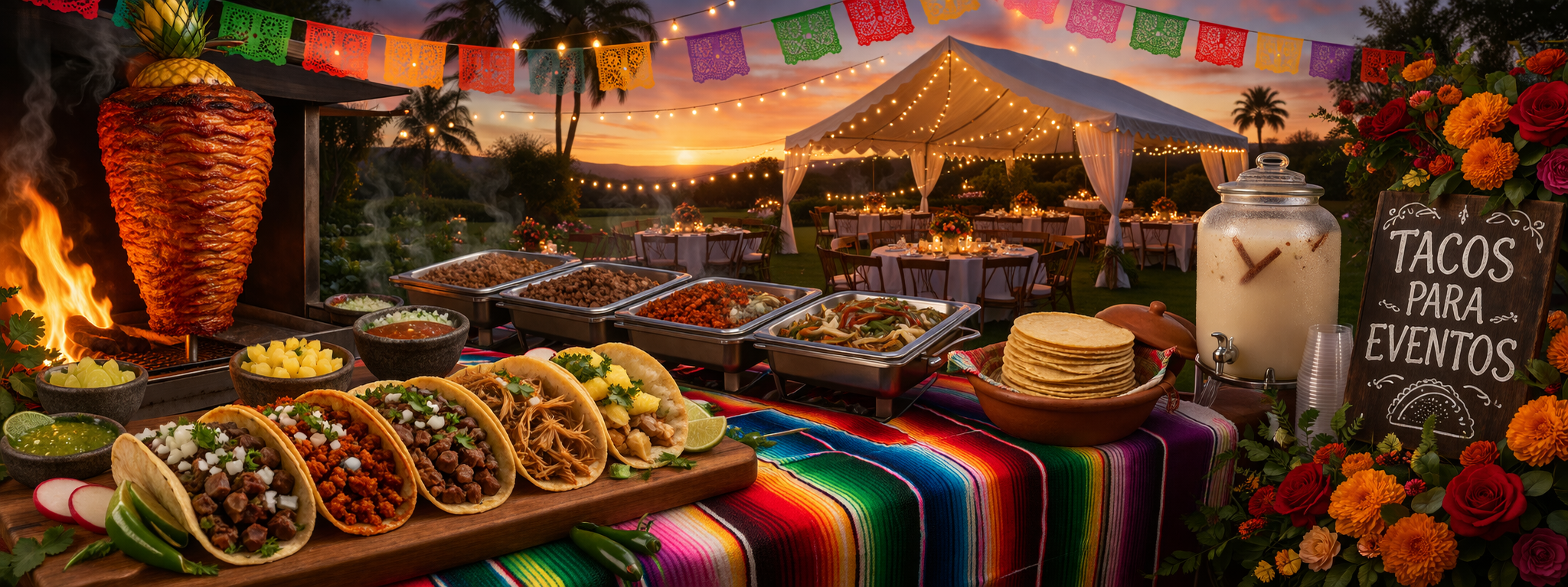 Portada de tacos para eventos El Taco Machuchón